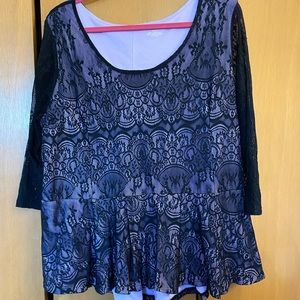 Peplum Lane Bryant Top